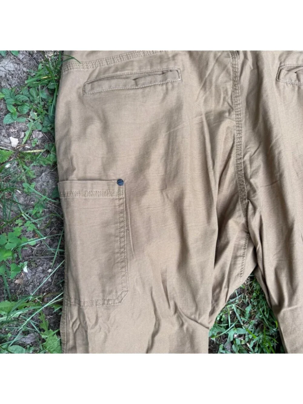 Wrangler Mens Khaki Pants 40x30 Cotton Blend Relaxed Fit‎ Durable Casual Wear